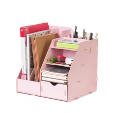 지아이비가구 베리드 DIY 다용도 파일 정리함, 핑크(VFS-206-P)