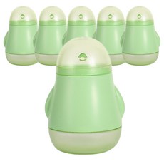 企鵝磁吸牙籤盒, 綠色, 6個