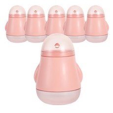 企鵝磁吸牙籤盒, 粉色的, 6個