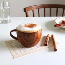 溫馨餐桌 Moku 木質馬克杯 280ml, 單一顏色, 1個