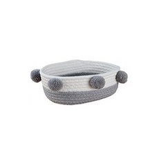 Ilovehome 毛球雙色多功能收納籃 S, 灰色, 1個