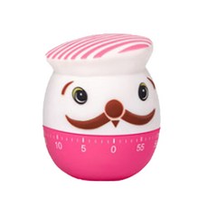 鬍子海軍風計時器, 粉色的, 1個