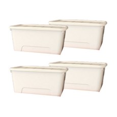 가쯔 마카롱 리빙박스, 아이보리, 90L, 4개