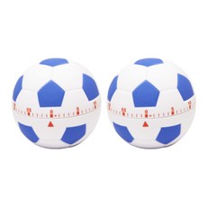 足球足球計時器, 白色的, 2個