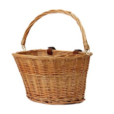 MISO bIKE 經典藤製自行車籃 M, 1個, 單色