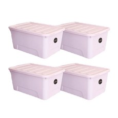 가쯔 마카롱 리빙박스, 인디핑크, 90L, 4개