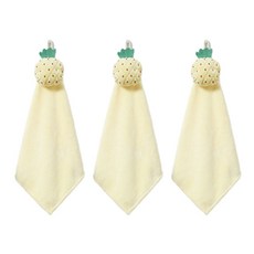 JHCompany 清新軟墊擦手巾, 鳳梨, 3個