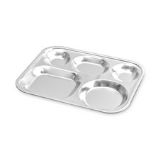 HAEMO 孩童不鏽鋼3層分格餐盤, 單色, 餐盤