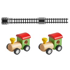 코아코아 원목 장난감 도로테이프 기차 기찻길놀이 2p, GREEN train