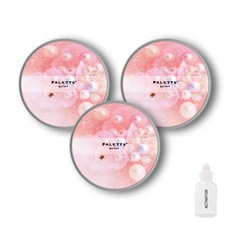 팔레트슬라임 수제 DIY 슬라임 3p + 액티베이터 30ml 세트, 벚꽃조화, 1세트