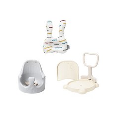 에시앙 P 에디션 인견 짱구베개 + 유아 이유식 의자 + 카트 / 트레이, 메탈그레이(아기의자), 에곤 뉴트럴(카트), 클라우드(베개)