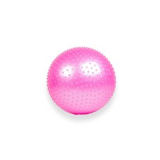 Owen Fitness健身球+打氣筒+夾子+塞子 Q02, 粉色的