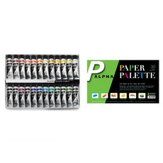ALPHA COLORS專家用壓克力顏料 + 紙托盤 24色