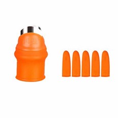 키친브라더 손가락 고무 골무칼 남성용, 혼합색상, 1개