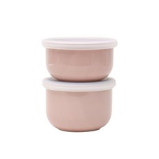 DOHO 食品保鮮盒2件組, 08款 粉色+透明, 1組