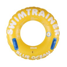 블루오션 4T 물놀이 원형 튜브 80cm, 옐로우, 1개