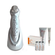 메르비 로츠 초음파 이온 피부 관리기 + 비타민 C 앰플 + 에스테틱젤 + 토탈 솔루션, 혼합색상