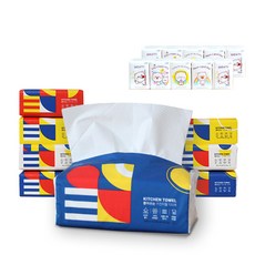 抽取式廚房紙巾 8入+紙手帕 10入, 8個