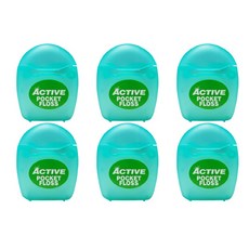 攜帶式薄荷牙線 12m 綠色, 2件, 3個