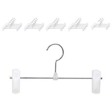 Sun男女通用塑膠褲子衣架 20164, 半透明白色, 20個