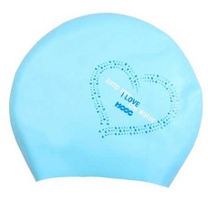 HOOG 成人矽膠泳帽 SLC183, 天藍色