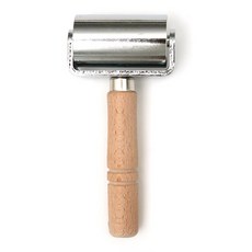 皮革工藝 封邊滾輪 滾輪 M 中 6cm, 銀色, 1個