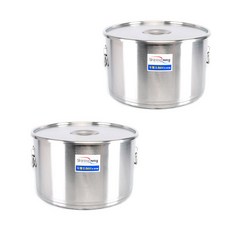 多功能雙耳不鏽鋼湯鍋+鍋蓋 2入, 單色, 25厘米