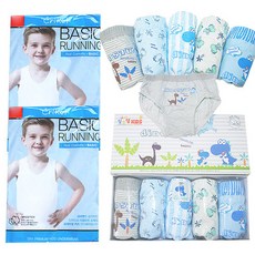 Criket 快樂商城男孩叮咚噹噹恐龍朋友 5 件內褲 + 回跑 2 件套