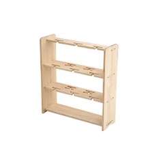 捲線器專用13孔釣魚竿支架, 實木色