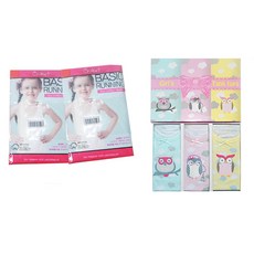 Criket 女孩跑步背心 貓頭鷹 3入+基本款跑步背心 2入組