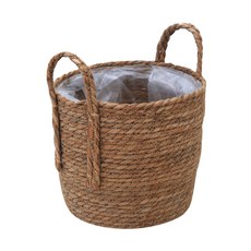 Jum Commerce Ratan 圓形小籃子, 棕色, 1入