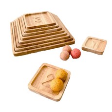 相思木數字托盤 + 羊毛球 5 件 x 5 件套, 混色