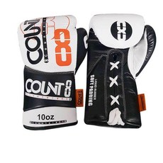 COUNT8 配線皮革拳擊手套 500g CE-8001, 白色的