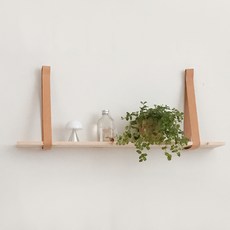 皮革束帶置物架, 淺褐色的