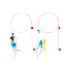 PET MORNING catticler 雞 毛皮 貓 玩具, 隨機發貨, 2個