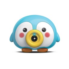 happyplay 搖搖晃晃快樂企鵝自動泡泡機, 藍色