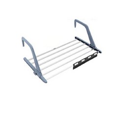 生活包陽台窗框迷你晾衣架方形灰色支架, 1個