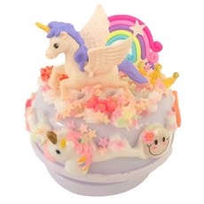 데코덴 입체 파츠 오르골 꾸미기 세트 핑크유니콘, 혼합색상, 1개