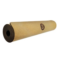 비핏 코르크 요가매트 TPE 8mm, 시크블랙, 1개