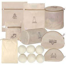 7 種家用 cina 洗衣網 + 6p 羊毛烘乾球套組, 1套