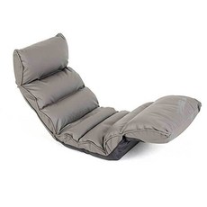 이찌라쿠 다리가 편한 1인용 좌식의자 PVC, 그레이, 1개