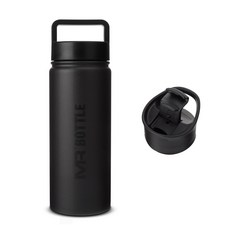MR BOTTLE 304不鏽鋼保溫瓶+一鍵彈跳蓋, 黑色的, 500毫升