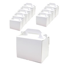 前開式切片蛋糕盒 中, 單一顏色, 10個