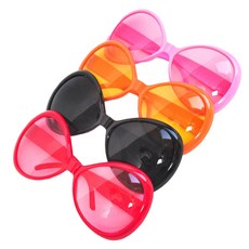 PARTYSHOW 大王蜻蜓眼鏡4件組, 紅色, 粉紅色, 橘色, 黑色, 1套
