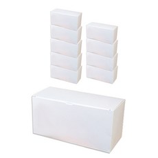 大容量包裝盒 20*10cm 白色, 單色, 10個