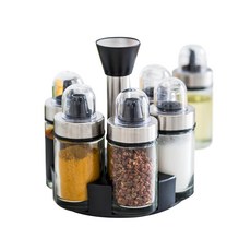 Living Check不鏽鋼調味料罐 6入組, 1套