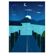 Vinterier 風情日落附桿雙開式隔間簾, TYPE 05