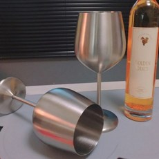 304不鏽鋼霧面銀色紅酒杯, 500ml, 1個
