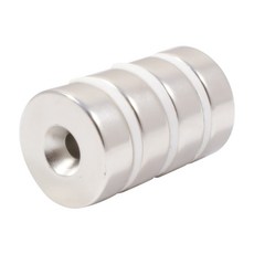 釹圓形沉頭磁鐵 30 x 10 mm, 單一顏色, 4個