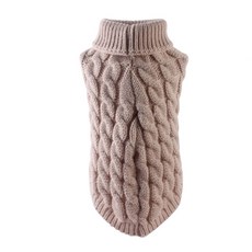 狗狗針織高領衫 WI015DG, 米色